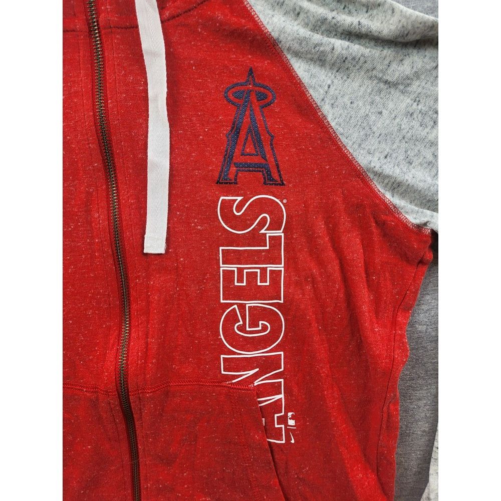 Nike Los Angeles Angels Women's Red In Pocket Gym Vintage Full-Zip‎ Hoodie Sz. M - Picture 3 of 11